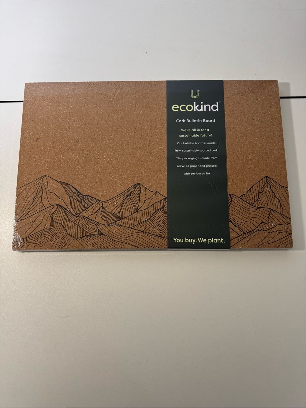 Natural Cork Bulletin Board